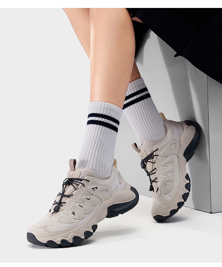 FILA Official Women's Mushroom Dad Sneakers 2026 Spring Casual Sports Shoes 32