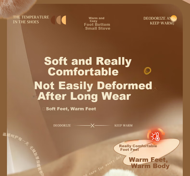 Nanjiren 3-Pair Set Warm Insoles for Men And Women, Cotton Fleece-Lined Thick Sweat-Absorbing Bamboo Charcoal Sole Winter Insoles, Mixed Set, Size 42 7