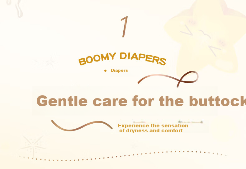 Baoyingmei Space Bear Diapers XXL 34 Pieces [28-35 Lbs] Ultra-Thin Breathable Disposable Diapers for Baby Boys And Girls 1