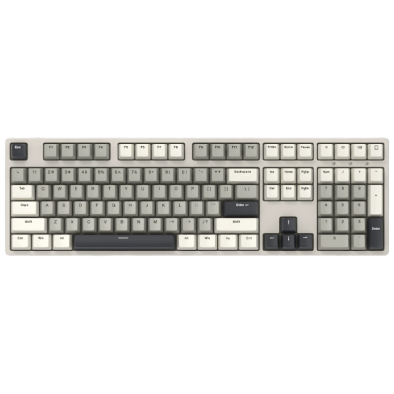 Ikbc W210 Wireless Mechanical Keyboard, 108 Keys, Gaming And Office Use, Good Typing Feel, Cherry MX Brown Switches, Wireless