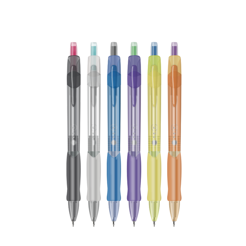 M&G Stationery Cyber Mars 0.5mm Black Retractable Gel Pen, Large Capacity Quick-Dry Exam Pen, Black, 6-Pack AGP0230G