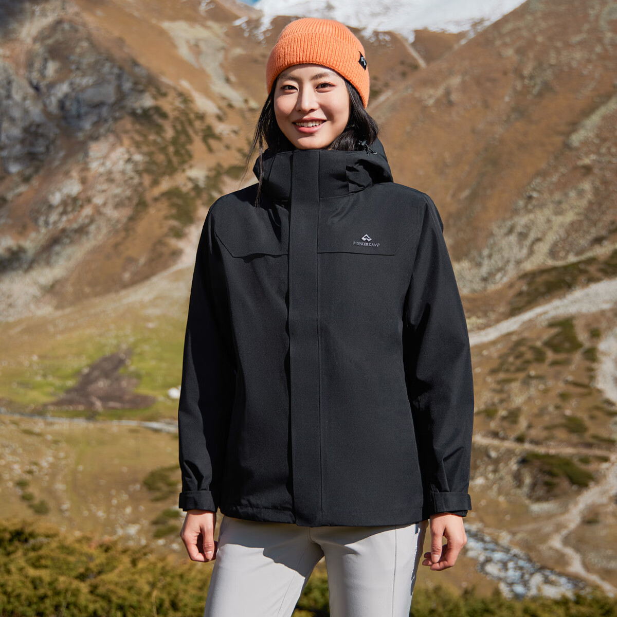 Pioneer Camp Zhuque Women's Three-In Goose down Jacket, Autumn And Winter Waterproof And Stain-Resistant Women's Jacket, Lightweight Down Coat