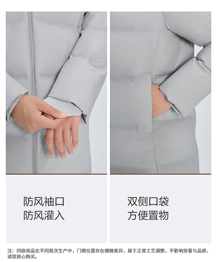 BOSIDENG 25 Years Unisex Couple's Winter 90% Down Thickened Hooded Loose Mid-Length Casual Jacket Gift 2