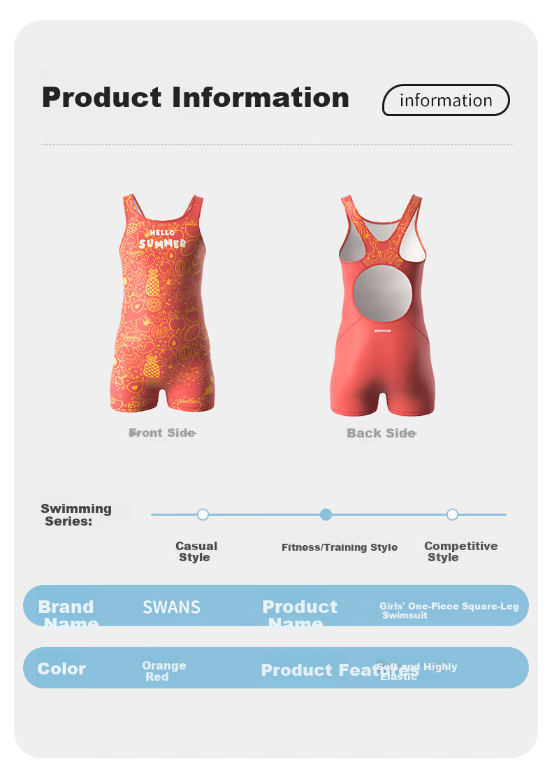SWANS Girls' One-Piece Swimsuit, Quick-Dry Professional Training Sports Swimwear for Girls, 266 Rose Red, Size 160 7