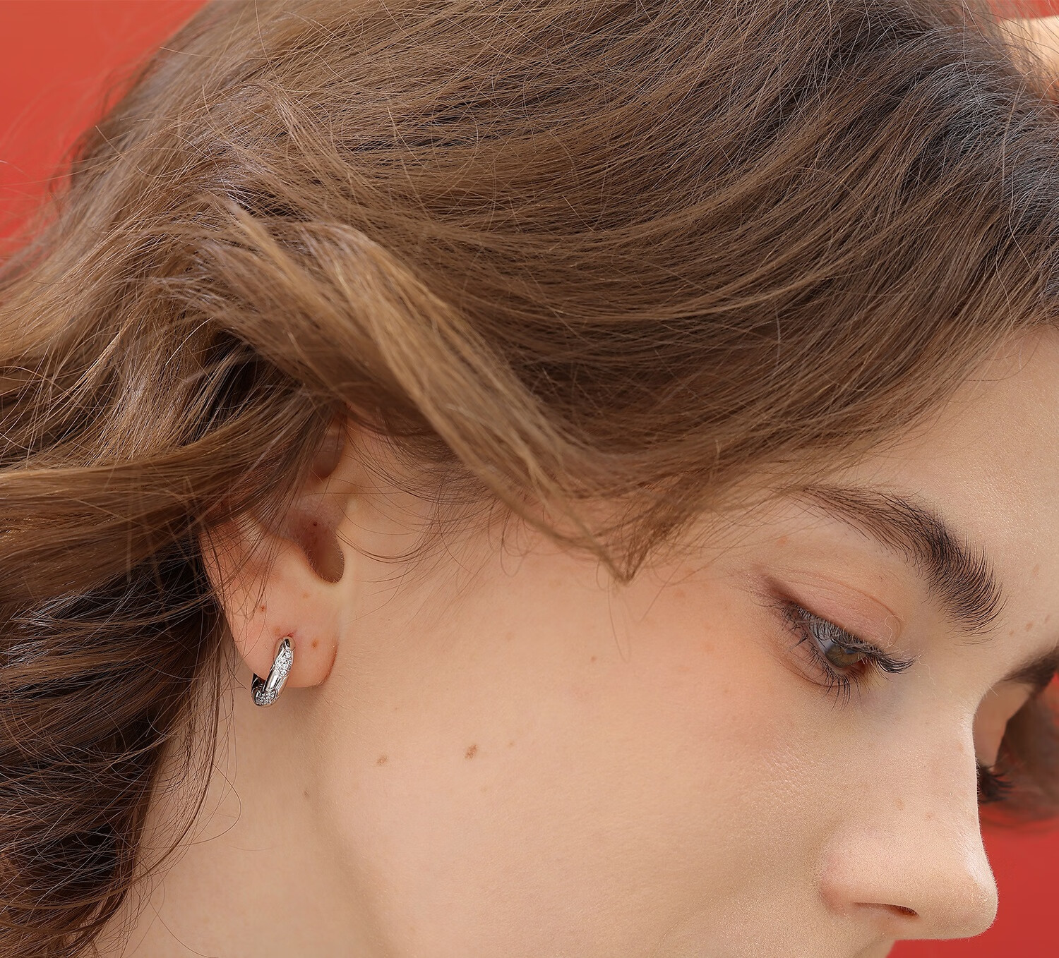 Arsis Snake Pattern Small Hoop Stud Earrings for Women Original Design Fashion Simple Versatile Earrings Birthday Gift for Girlfriend 1