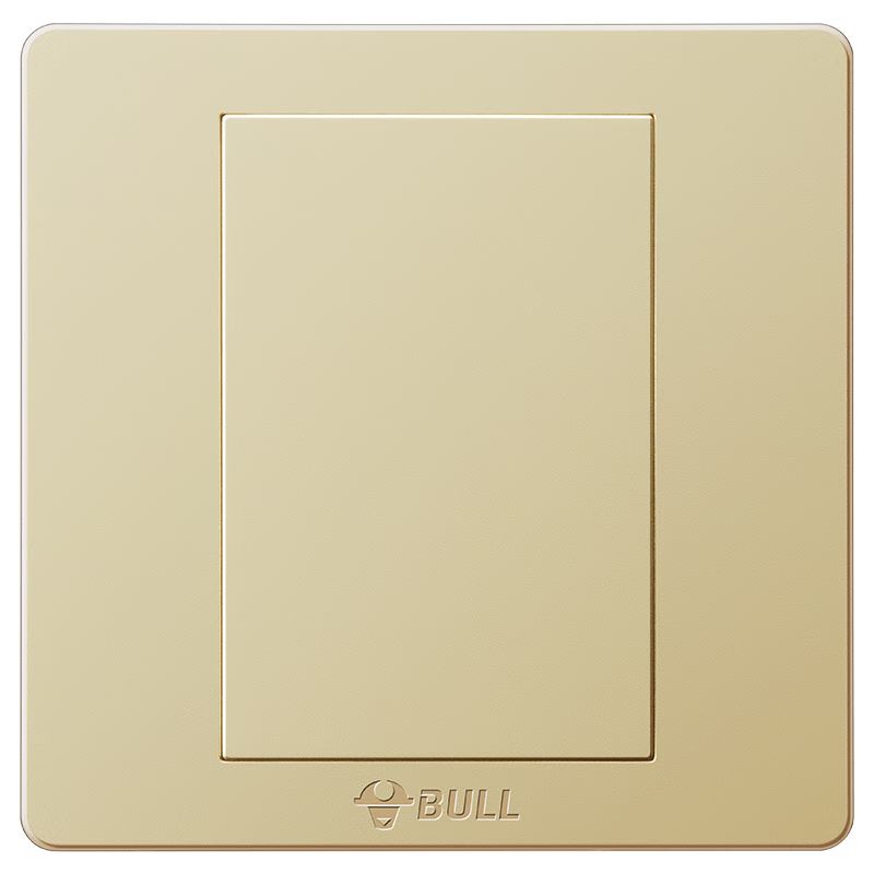 BULL Blank Panel G07 Series, Splash-Proof Box Panel Whiteboard, 86-Type Panel G07B101(U6), Champagne Gold
