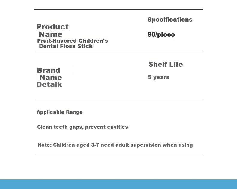 Detaike DenTek Children's Dental Floss Picks 75 Count, Baby-Specific for Ages 3-6 Ultra-Thin Smooth, Fluoride-Containing Anti-Cavity Fruit Flavor 7