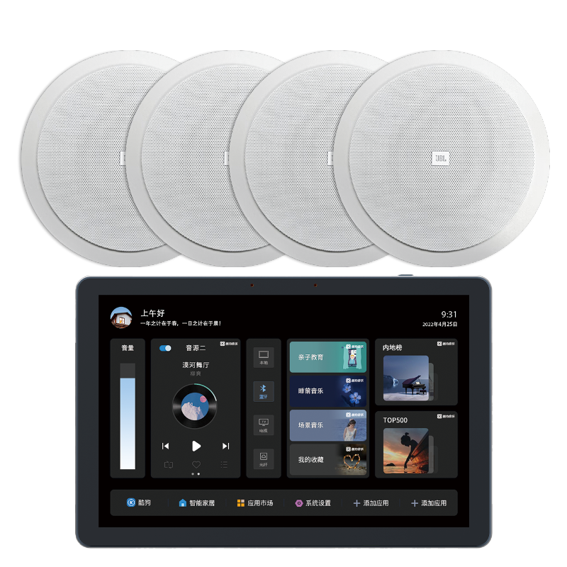 JBL C6IC In-Ceiling Home Theater Speaker System High-End Background Music Invisible Speakers Smart Host for Living Room Commercial Use