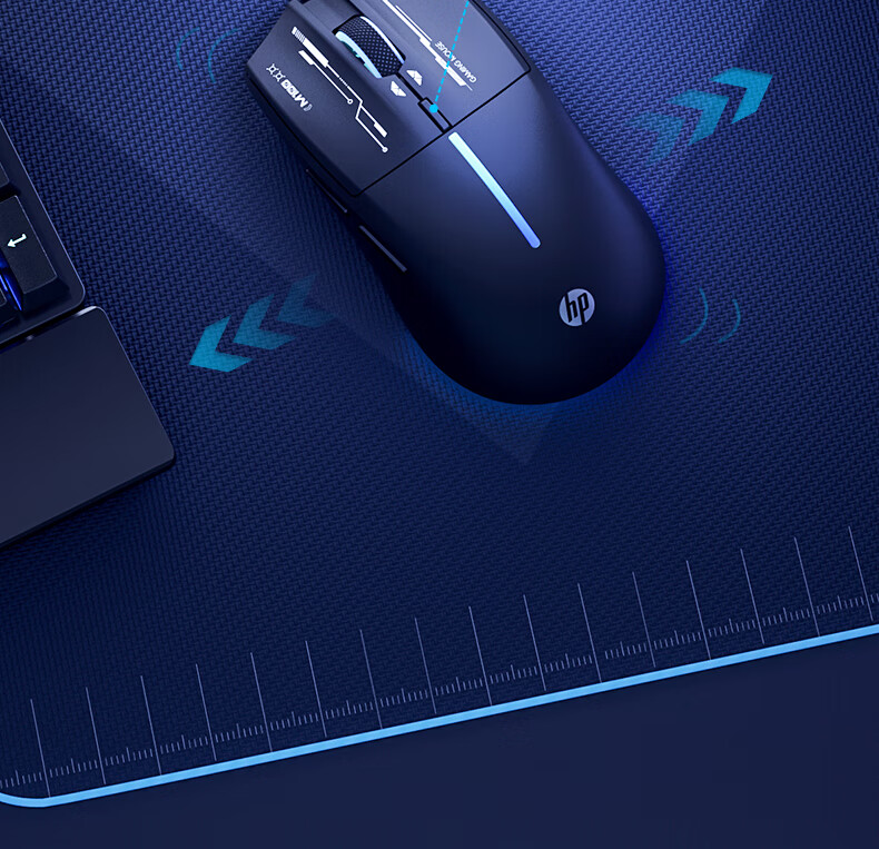 HP M100 Wired Gaming Mouse USB Four-Level DPI Adjustable Mouse for Home Office Gaming PUBG LOL RGB Silent Click Unisex Desktop Computer Mouse Milk Tea Color 6