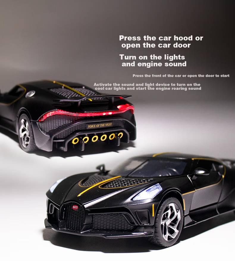 Black Mamba 1:43 Pagani Alloy Car Simulation Model Pull Back Large Toy Gift for Boys and Girls Children 10
