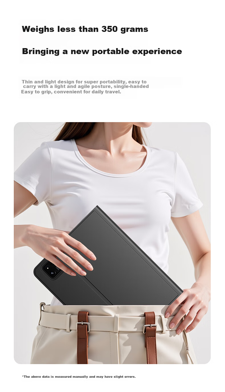 COOLSTART Protective Case for Xiaomi Pad 7sPro/9Pro, 12.5-Inch Pad Tablet with Pencil Holder, Smart Sleep/Wake Function, Three-Level Adjustment, Full Protection And Shockproof, Black 5
