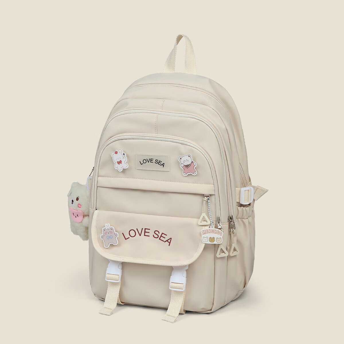 Aiqinghai Women's Backpack, School Bag for Middle And High School Students, Large Capacity Commuter Backpack, Casual Lightweight Laptop Bag