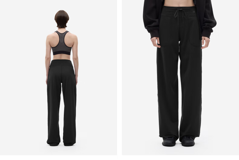 Bananain [Liu Haocun Same Style] Hot Skin 301+ Women's Thin Fleece Straight Casual Pants Draped Long Pants Autumn Winter New Arrival 2
