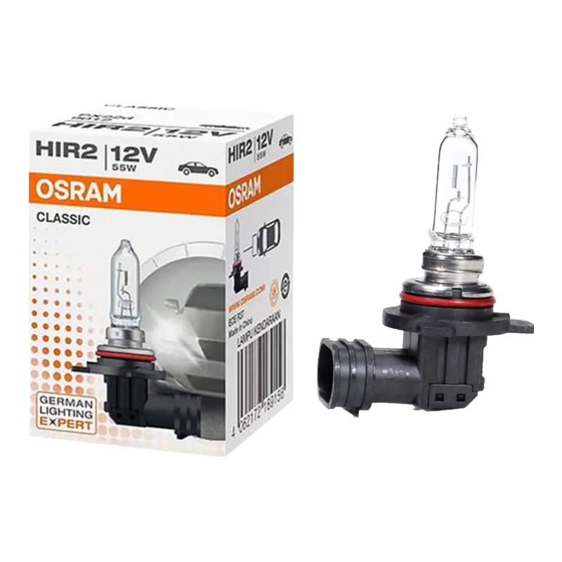 OSRAM Automotive Halogen Bulb Headlight High And Low Beam Fog Light HIR2/9012 Standard Type 12V (Single Pack)
