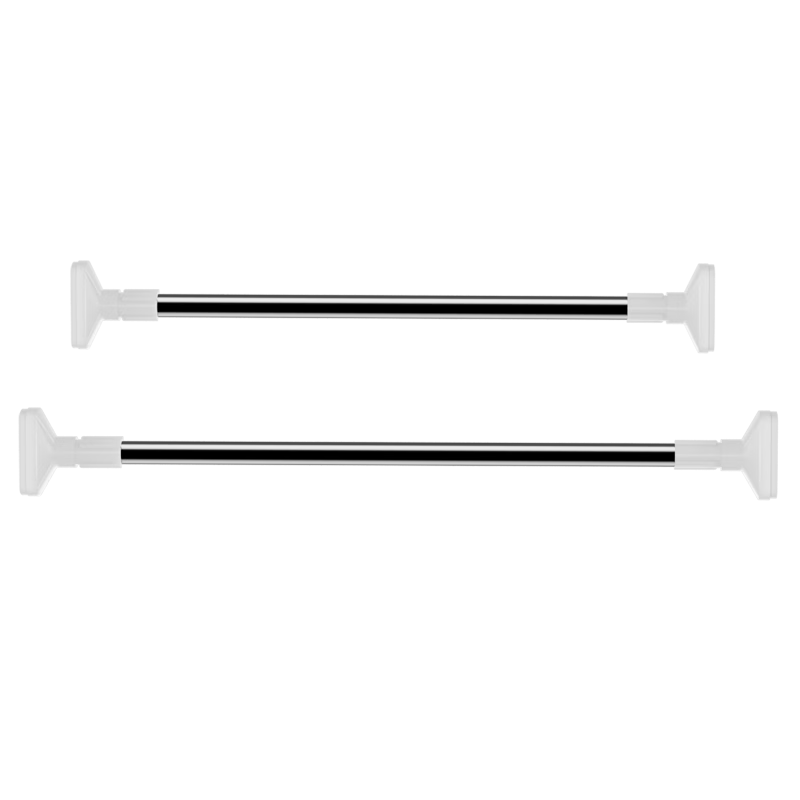 JD Original No-Drill Extendable EASY Shower Rod Stainless Steel Curtain Rod for Bathroom, Closet, And Window Drapes 110-200cm