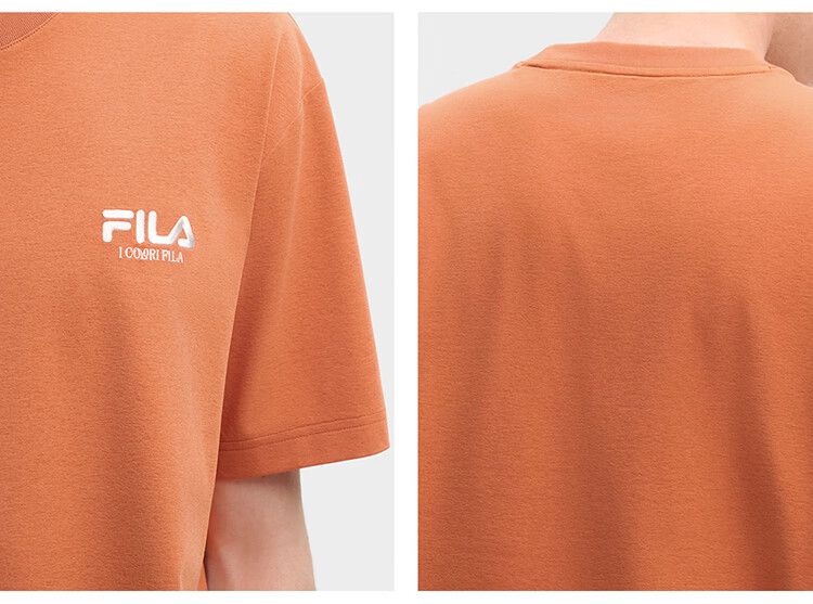 FILA 2026 Summer Moisture-Wicking Quick-Dry Couple Short Sleeve T-Shirt Fashionable Round Neck Casual Sun Protection Top 82