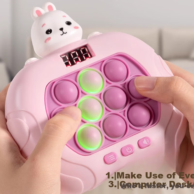 Lankupa Push-Push Toy, Children's Stress Relief Mini Game Console, Level-Clearing Speed Push Whack-A Game, for Boys And Girls Aged 3-6, National Day Gift