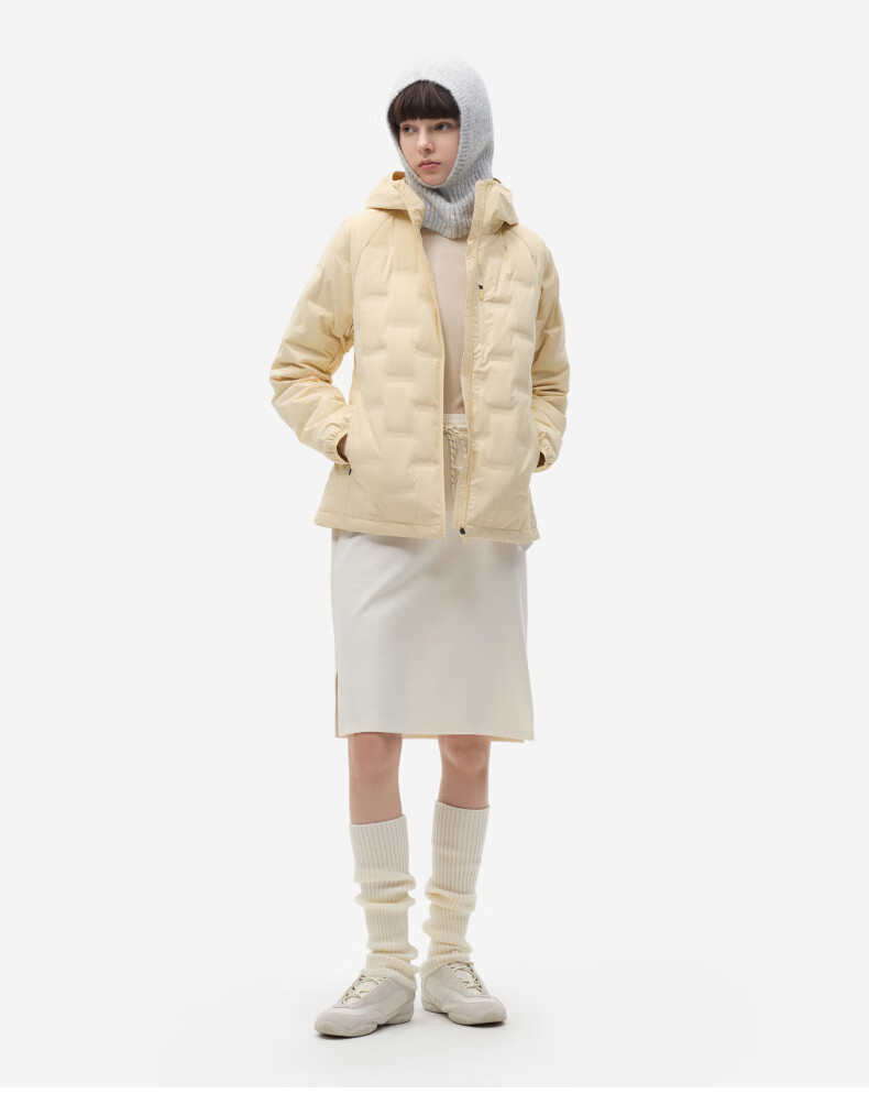 Bananain Hydrogen 502Air Women's Windproof Hooded Colorblock Lightweight Down Jacket Warm Windproof Commuter Cold-Resistant Coat 1