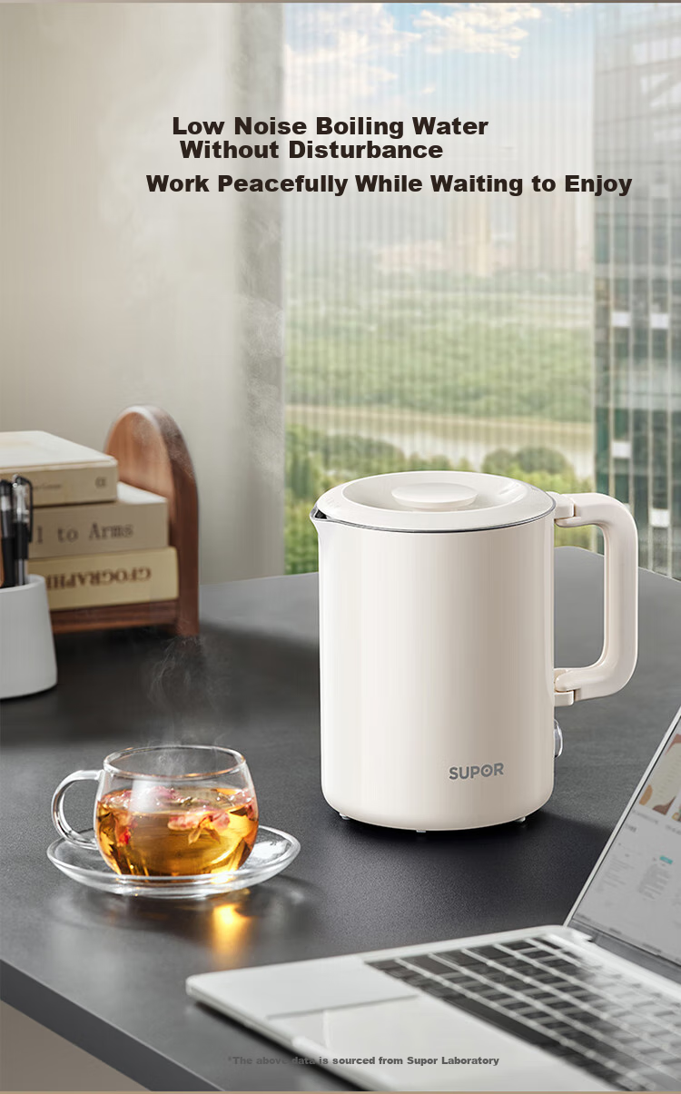 SUPOR 0.6L Elegant Capacity Electric Kettle Water Boiler Hot Water Kettle Travel Portable with 304 Stainless Steel Inner Tank SW-06D21A 14