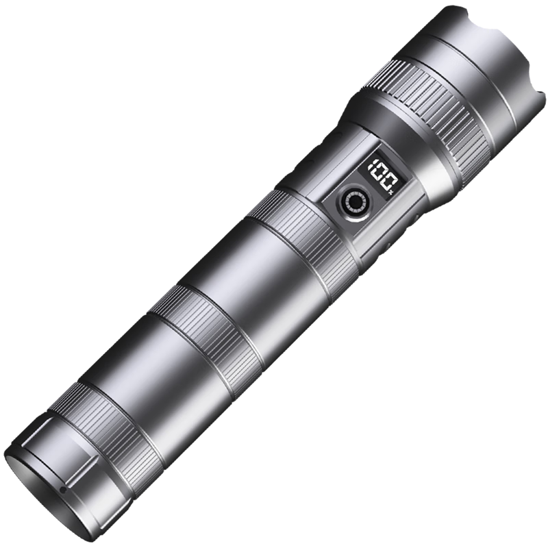 AUX Silver Dragon Max High-Power Flashlight Ultra-Long Battery Life Fishing Light Four-Color Light Source Super Bright Outdoor Flashlight 12000 Lumens