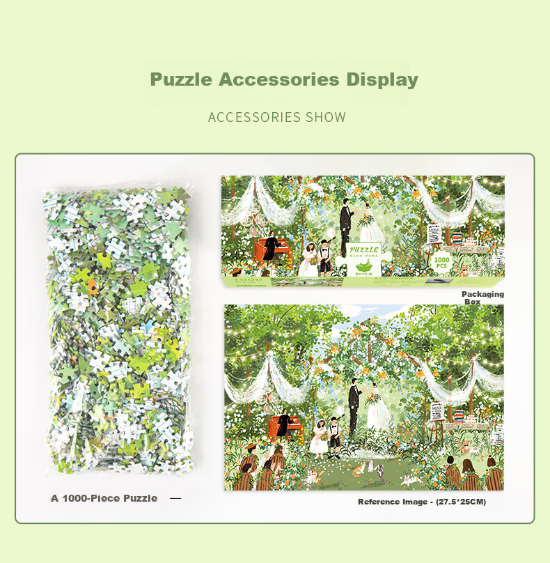 Maodetiankongzhicheng Puzzle, Zhu Encouragement, 1000 Pieces Jigsaw Puzzle, Wedding in Progress, Wedding Gift for Adults, Adult Puzzle, Gift for Girls 20