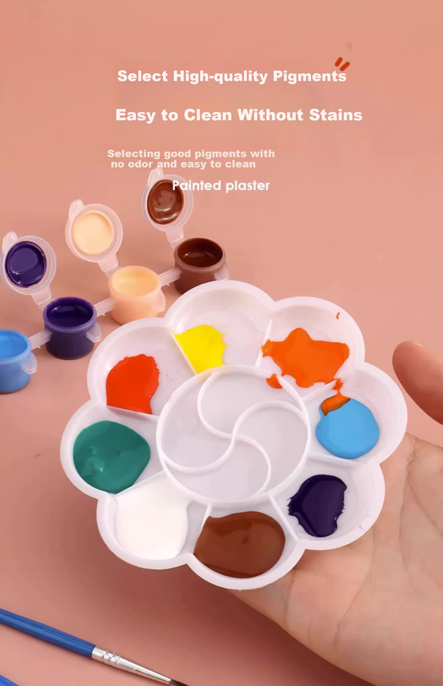 Shangmeibeibei Plaster Doll Coloring Craft DIY Painting Toy for Boys And Girls 3-6 Birthday Gift Princess Series 12
