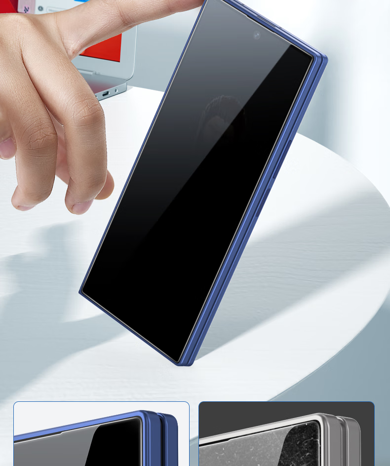 Lanxingxiansheng Tempered Glass Screen Protector for Samsung W26, High Definition Anti-Peeping Anti-Spy Anti-Drop Wear-Resistant Phone Protective Film 2