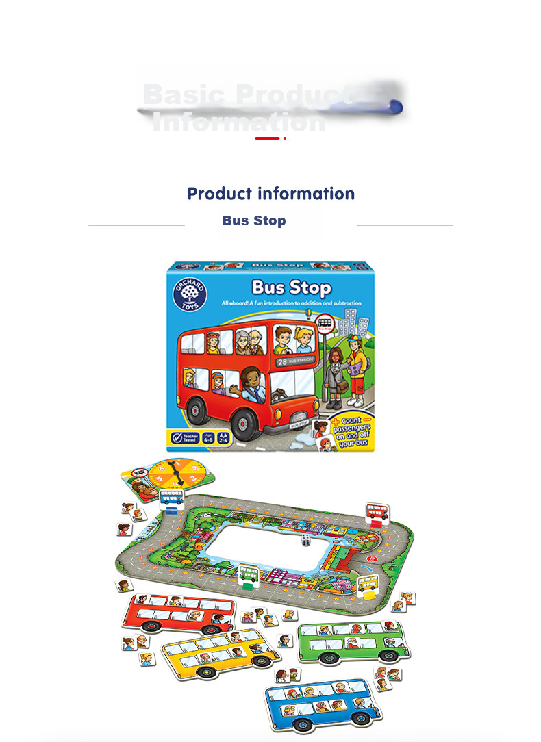 Kuaimanhu OrchardToys Bus Stop Sensory Learning Early Education Toy for Boys And Girls Aged 3-8, Birthday Gift 6