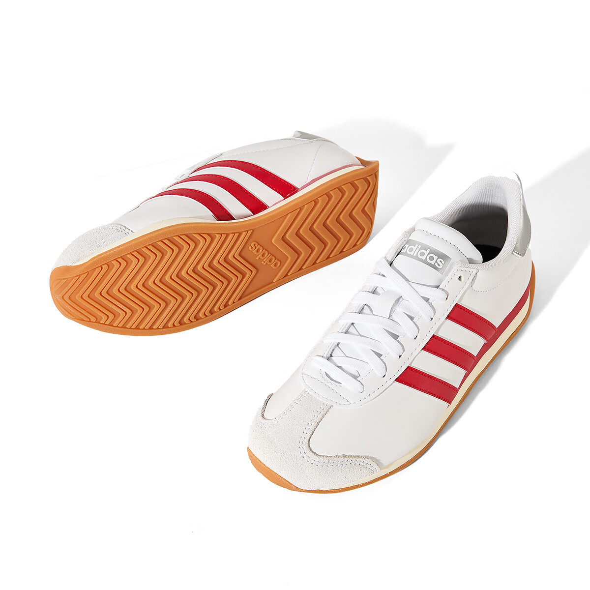 Adidas T-Head Men's Retro Casual Shoes Fashion Lightweight Shock Absorption Sports Shoes Light Scarlet Size 41 25