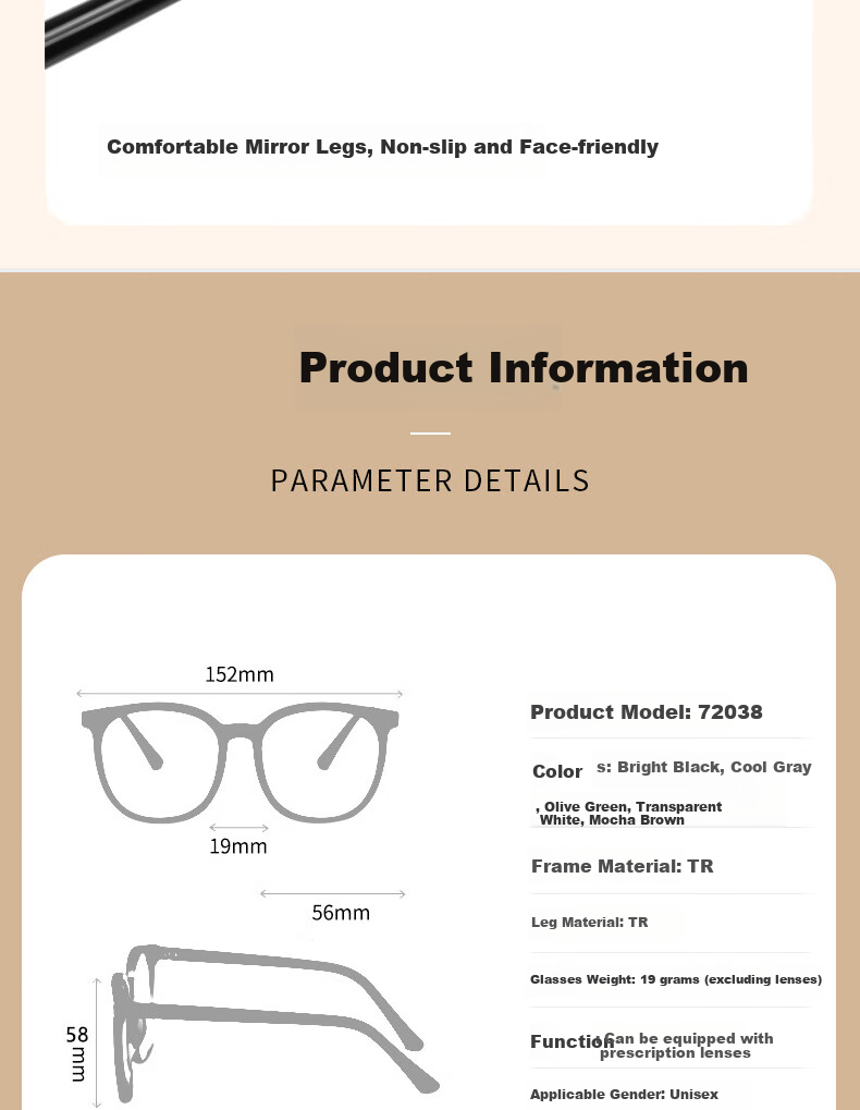 Cuntiandaofu Blue Light Blocking Glasses, Myopia Glasses, Anti-Radiation Glasses, Large Frame Slimming High-Definition Glasses for Men And Women, Glossy Black Frame, -2.00 Diopters 14