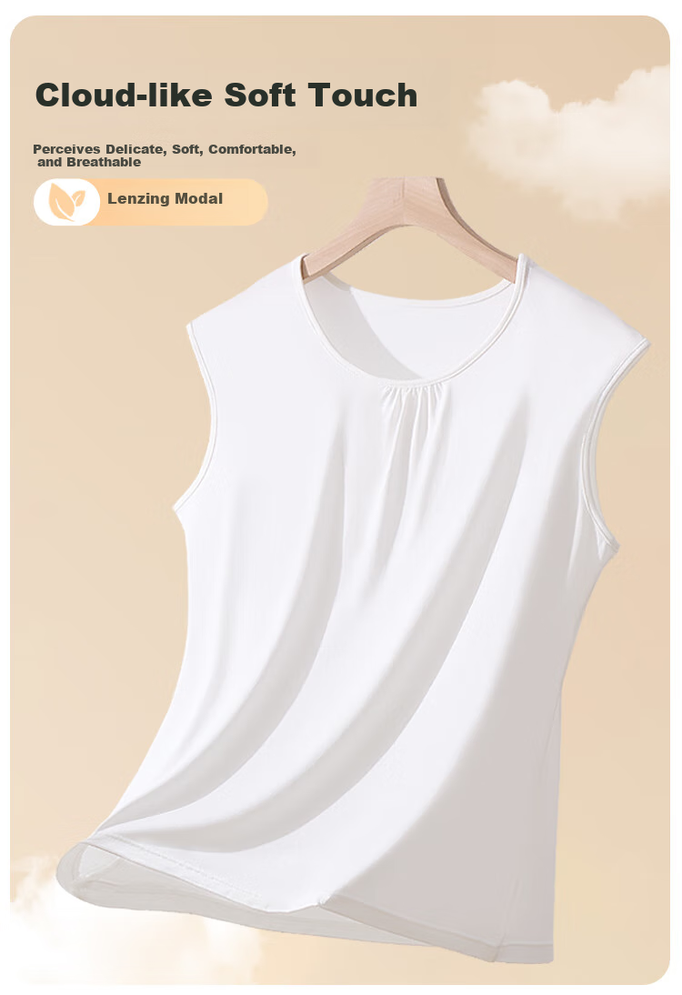 Hengyuanxiang Modal Vest Women Plus Size Fat MM Middle-aged Mom Summer Slim Casual Sports Sleeveless Tank Top 4