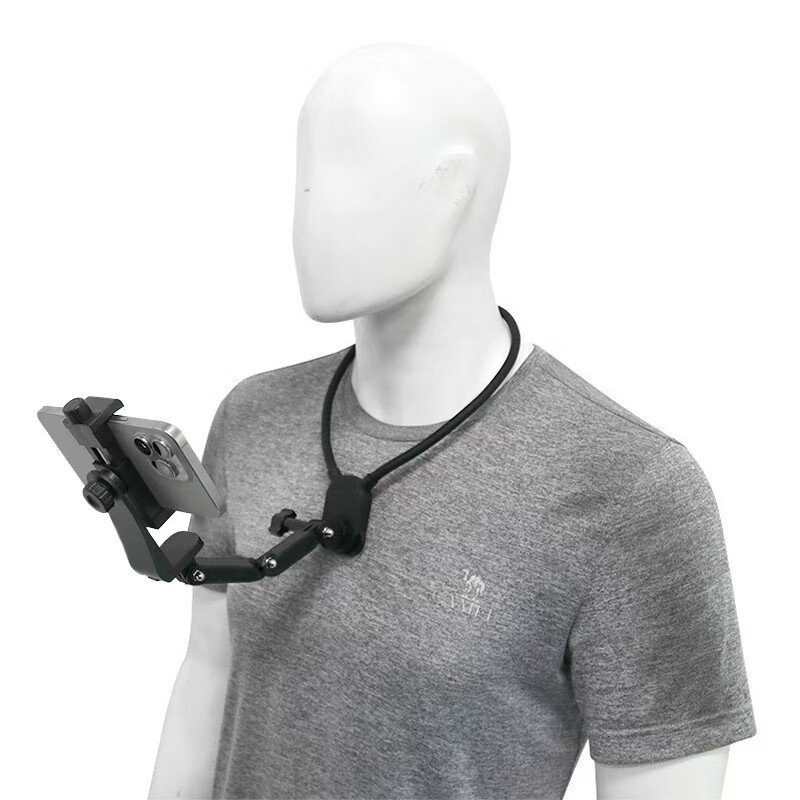 KYOTSU Silicone Sports Camera and Phone Neck Strap Mount for GoPro 13/12/11, DJI Action 6/5 Pro/4, FeiyuTech, Comfortable Wear Neck Strap 4