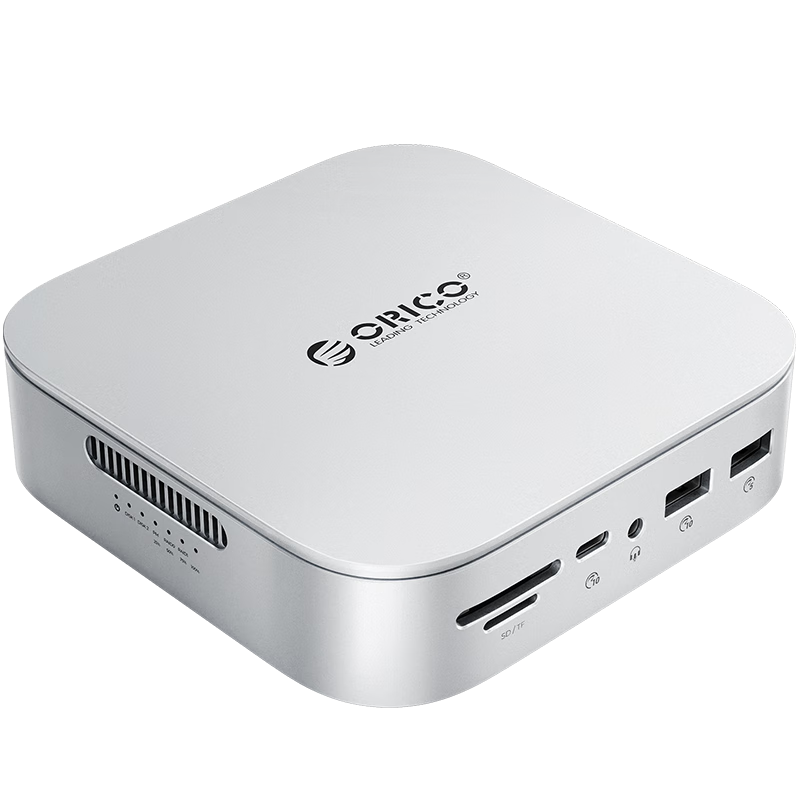 ORICO Magnetic M.2 NVMe 2230 SSD Enclosure Dock Type-C Expansion Dock HDMI Adapter for iPhone 17 Laptop iPad MG7 Silver