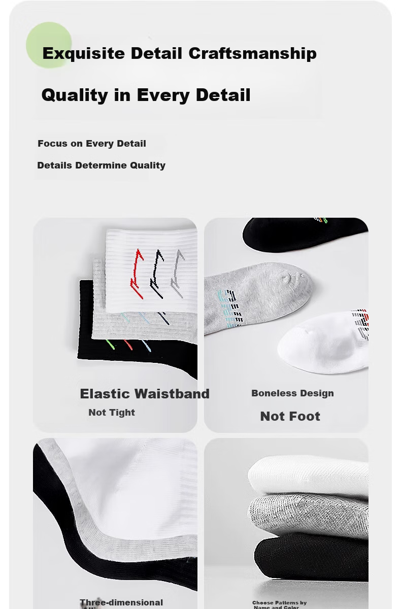 Li-Ning Socks for Men And Women, Sports Basketball Running Socks, Mid-Calf, Spring And Summer, Cotton Casual Sweat-Absorbing Breathable Odor-Resistant Hiking Socks, Gray 12