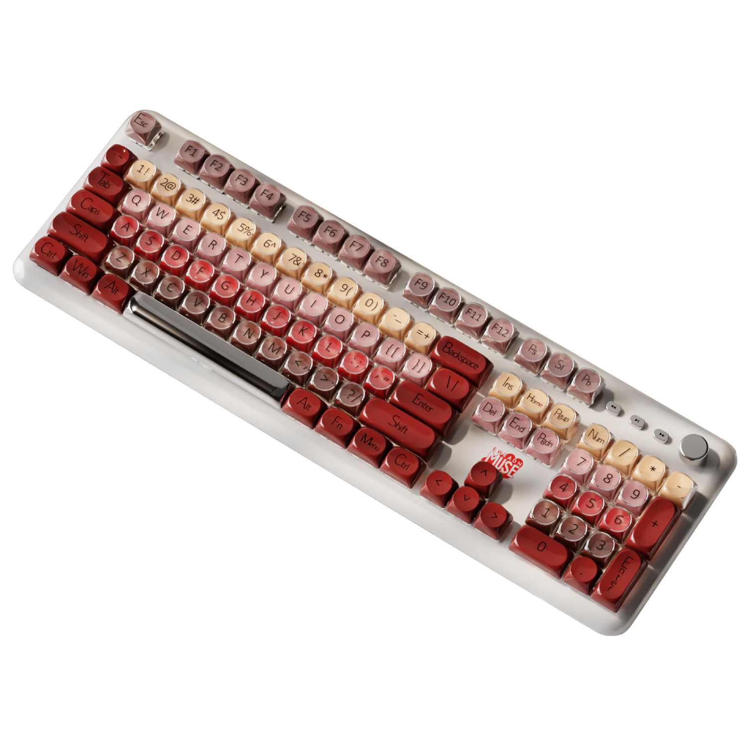EWEADN M104 Foundation Liquid Wireless Mechanical Keyboard Bluetooth Tri-mode HiFi Mahjong Pitch High-Value Female 104-Key Desktop Laptop Office Gaming E-sports Peripheral