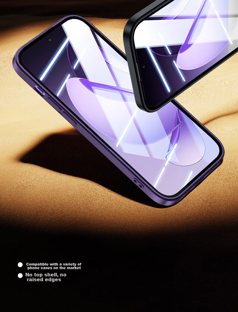 Baozou [No Dust Warehouse 2 Pieces - Replacement Guaranteed] Tempered Glass Screen Protector for OPPO Find X8s, Full Screen HD Anti-Fingerprint Protective Film 17