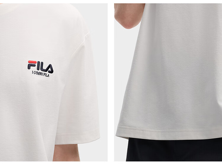 FILA 2026 Summer Moisture-Wicking Quick-Dry Couple Short Sleeve T-Shirt Fashionable Round Neck Casual Sun Protection Top 71