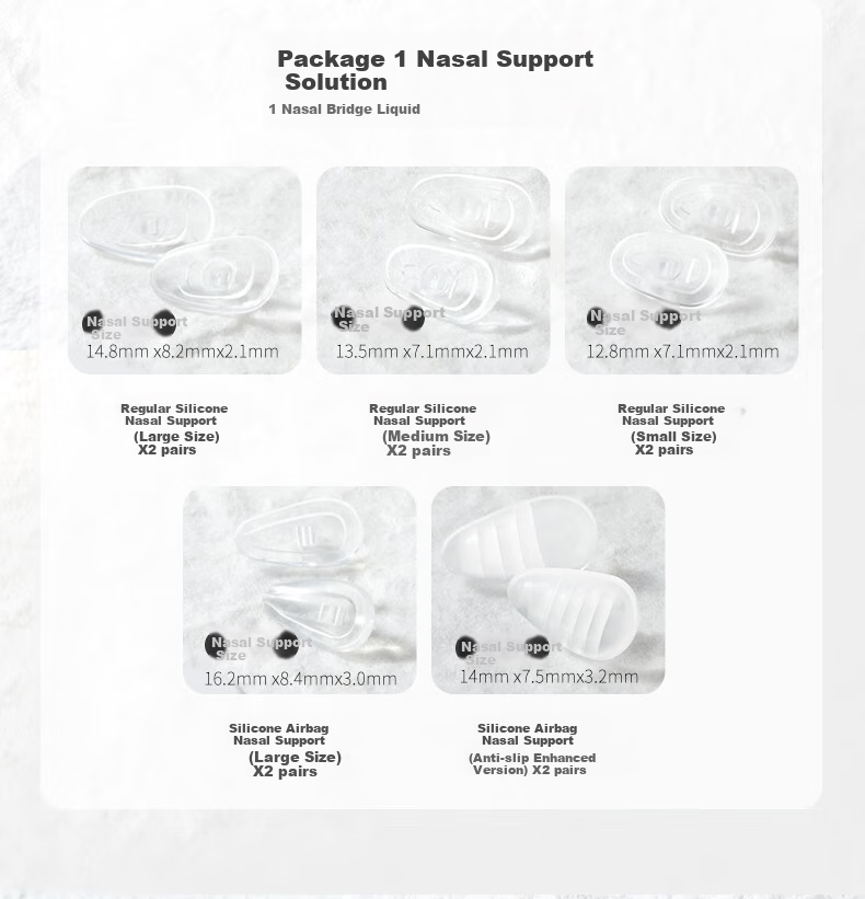 Yanjingbang Titanium Metal Anti-Pressure Mark And Non-Slip Nose Pads, Bridge And Eyeglass Frame Accessories 19