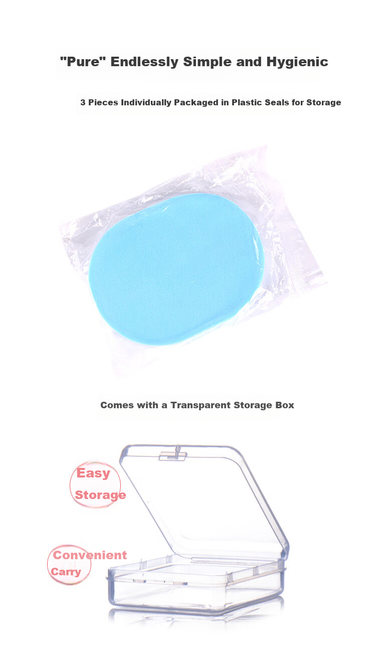 Meifuyu Wood Pulp Face Cleansing Pad (Set of 3 Boxes), Thickened Facial Cleansing Sponge, Makeup Remover Pad MF8718 10