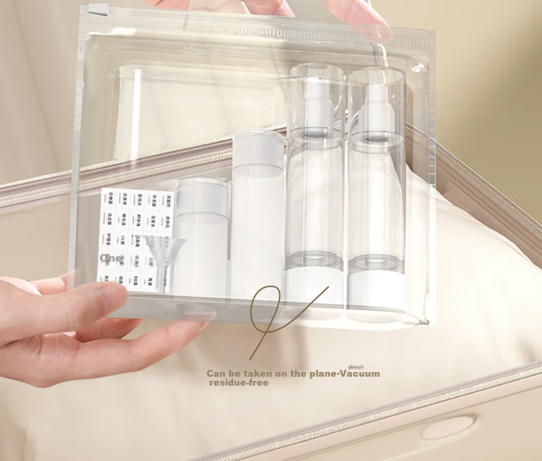 Miaoqian Vacuum Travel Bottles, Airline-Friendly Portable Set, Cosmetics Lotion Powder Foundation Liquid Bottle 6-Piece Set 3