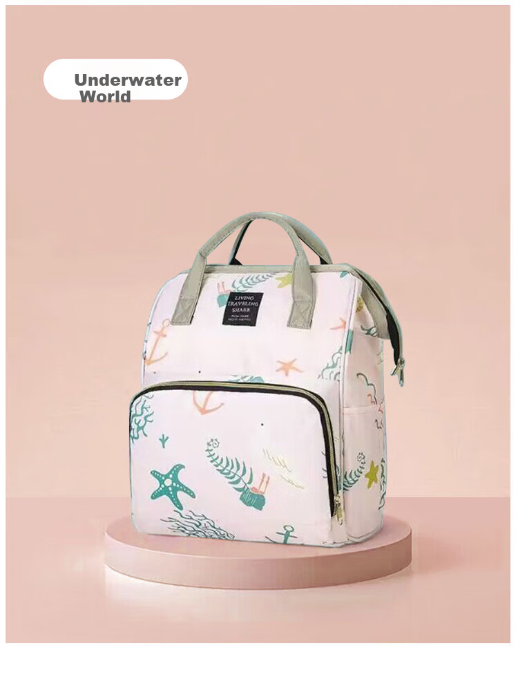 Aibaoshi Mommy Bag Multifunctional Backpack Milk Bag Large Capacity Outdoor Maternity Bag Hospital Bag Paris Impression M391 11