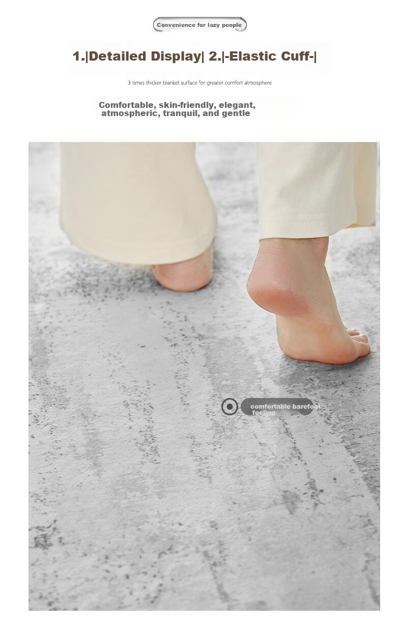 Qimian Carpet for Living Room And Bedroom, Simple And Luxurious, Skin-Friendly, Lint-Free, Dirt-Resistant, Non-Slip Bedside Rug Pad, Jinxian Nianhua 2*3m 4