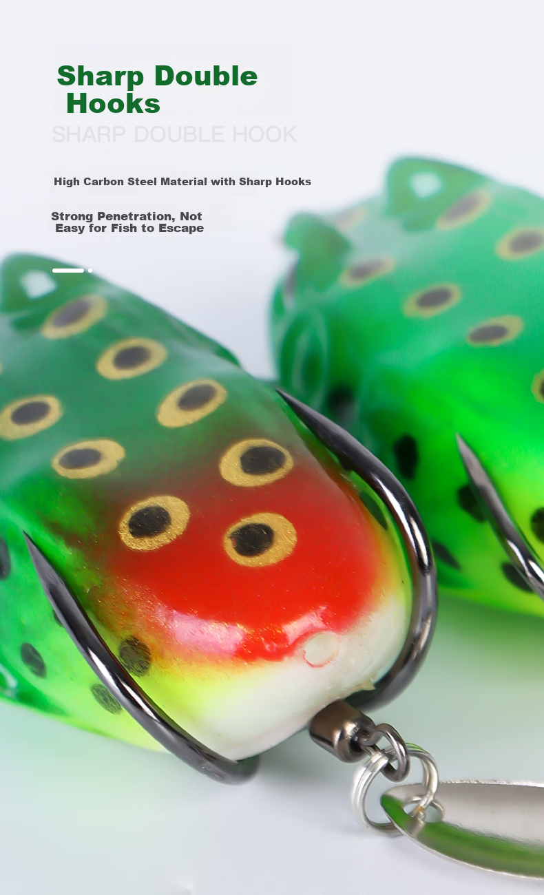 Xionghuo Leiwala Lure Set, Long-Casting Toad Fishing Bait, Competitive Frog Fishing Bait, Bionic Snakehead Fishing Special, Artificial Bait Set 6
