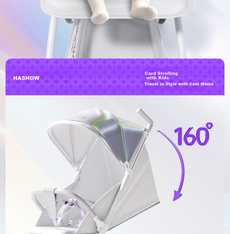 HaXiu X3pro Explorer Baby Pocket Stroller Foldable Lightweight Convertible Toddler Pram 18