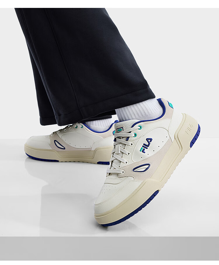 FILA Official Men's CAMPUS 1S Couple Sneakers Square Sole 1S White Casual Shoes 32