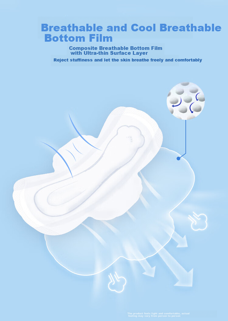 Qianjinjingya Ultra-Thin Pure Cotton Breathable Night Use Sanitary Napkins, 240mm*10 Pieces*6 Packs, 60 Pieces Total, Sold by JD, Sterilization Grade 5