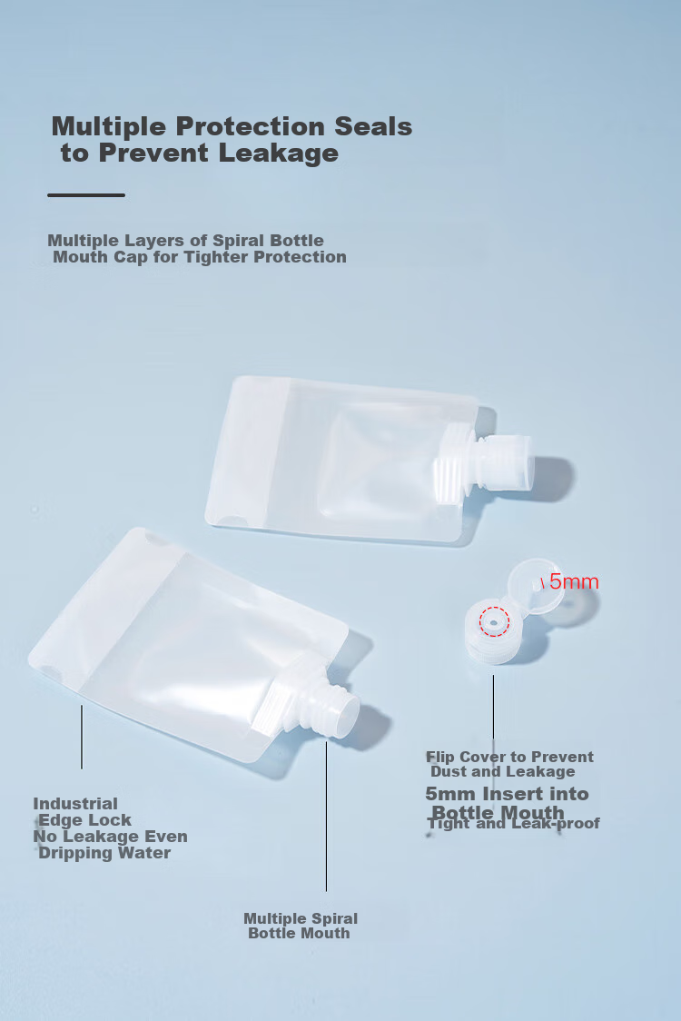 Liqing Portable Travel Cosmetic Dispensing Bags, 50ml*6 Pieces, Disposable Dispensing Bottles, Liquid Storage Bags 7