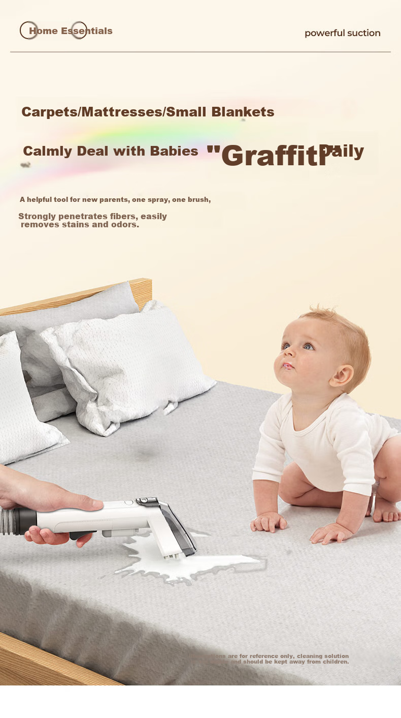 Yili Brand Fabric Cleaning Machine, Multi-Functional Household Cleaner, All-Purpose Housekeeping Tool for Home Carpets, Sofas, Curtains And Mattresses, Spray-Suction Integrated Machine with Strong Suction Power 6358 9
