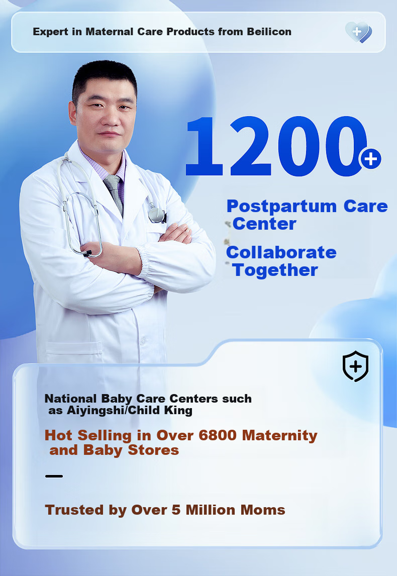 Beilaikang (Balic) Postpartum Belly Wrap, Abdominal Binder, Xinjiang Cotton, Suitable for Natural And C-Section Delivery, Universal Shaping Garment, Gray, One Size Fits All 3