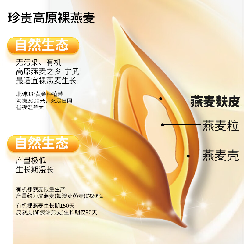 神探伍伍低GI有机燕麦麸皮高蛋白糖尿病人食品孕妇专用代早餐粗杂粮300g